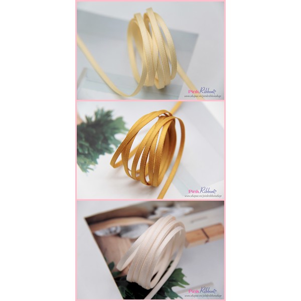 Ruy băng lụa mờ HQ 3mm -  Phụ kiện thời trang may mặc