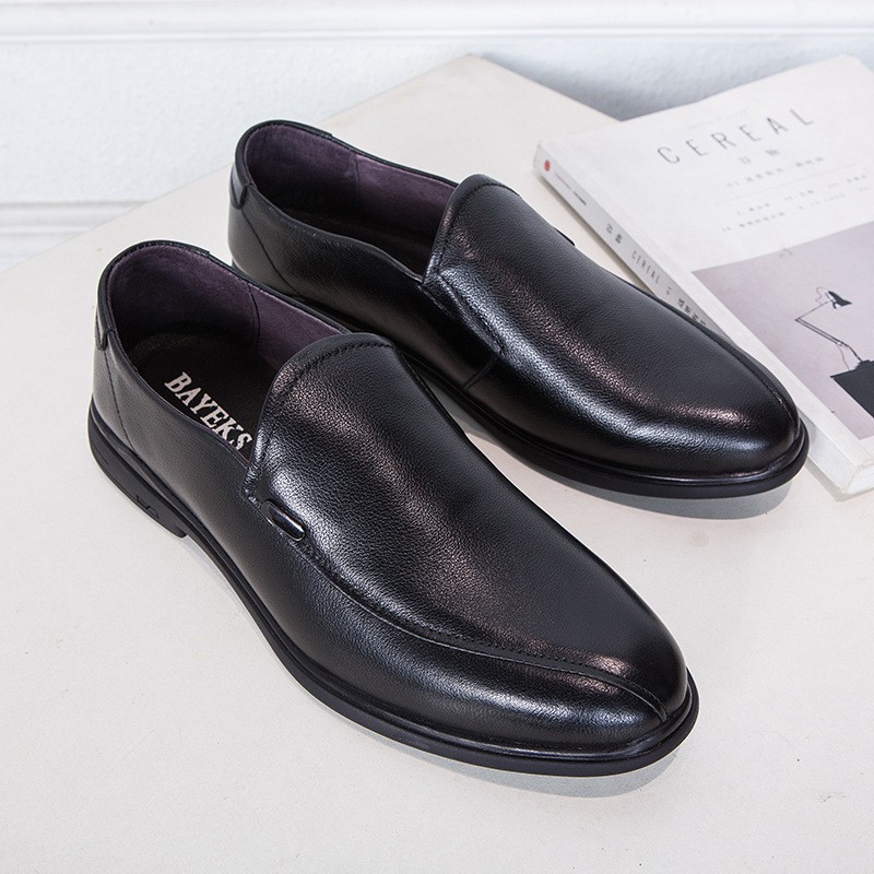 Giầy cưới, giầy công sở da bò cao cấp êm mềm, thoải mái thoáng khí BAYEKS G0196