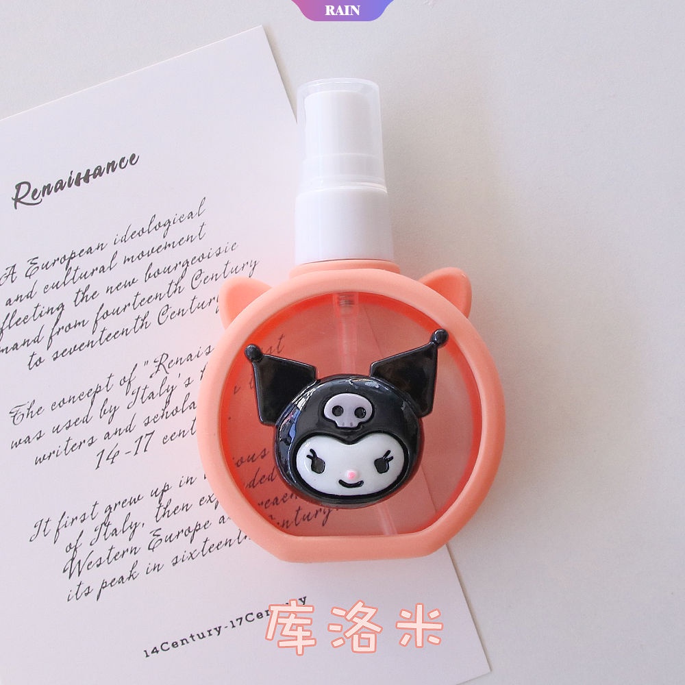 SANRIO Bình Xịt Bằng Nhựa ABS 55ML Họa Tiết Hoạt Hình Cinnamoroll My Melody Kuromi Hello Kitty Đáng Yêu Nhỏ Gọn Cho Du Lịch