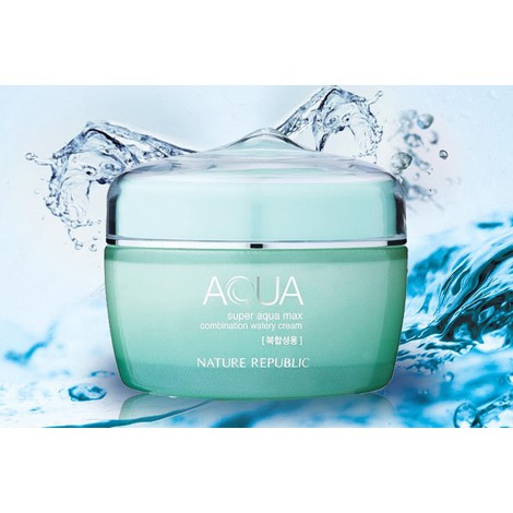 Kem Dưỡng Da Nature Republic Super Aqua Max Cream (80ml) dành cho da hỗn hợp (xanh lá) | BigBuy360 - bigbuy360.vn