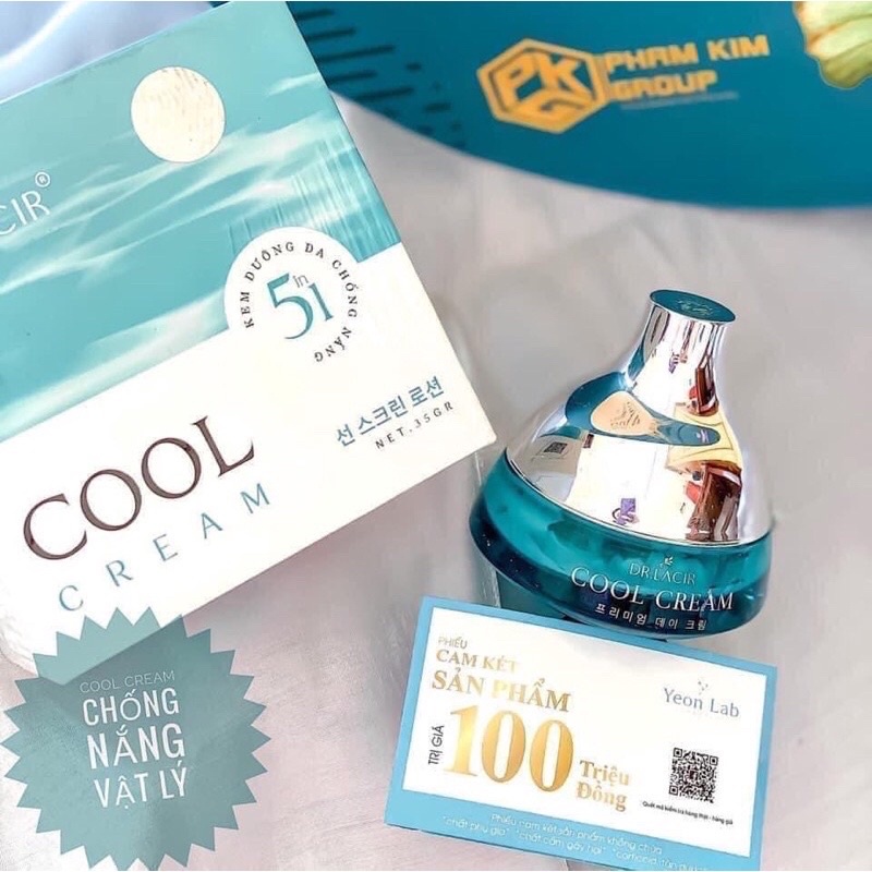 Kem face lạnh Cool Cream Dr Lacir chính hãng nguyên tem
