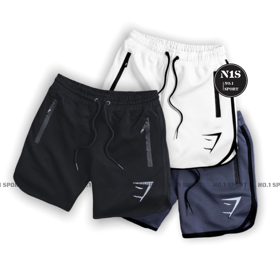Quần Tập Gymshark Trên Gối Logo Thêu