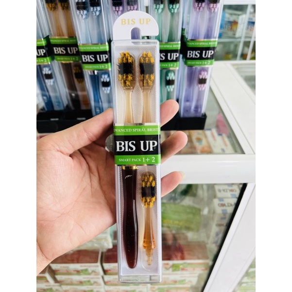 Bàn Chải Bis Up Nano 1 Cán 3 Đầu Thay Hàng Chính Hãng