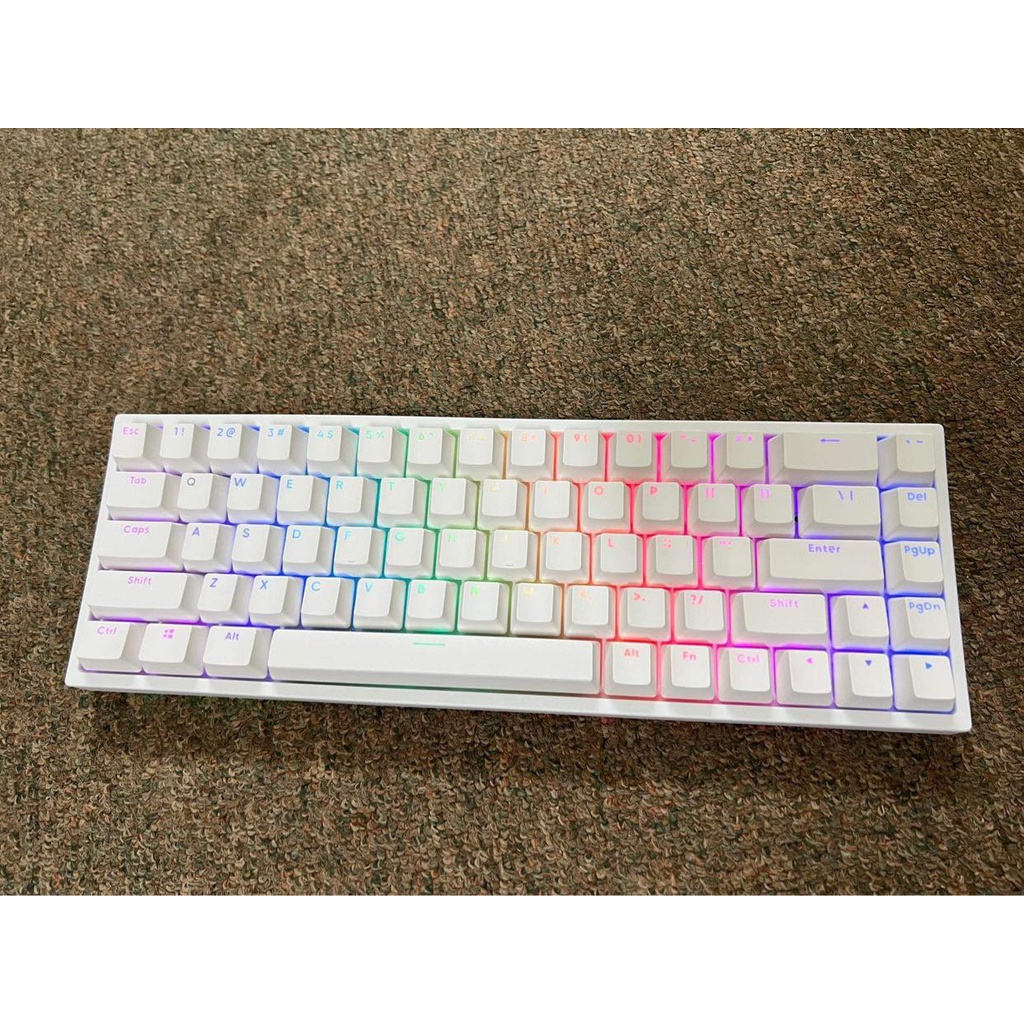 Bàn phím Cơ Keycool GZ-68 Pro Black \ White RGB Hotswap Three-mode Bluetooth 5.0/ 2.4G/ Type-C