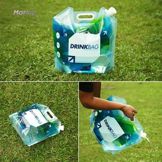 Túi gấp đựng nước uống ngoài trời 10L thể thao cắm trại 
