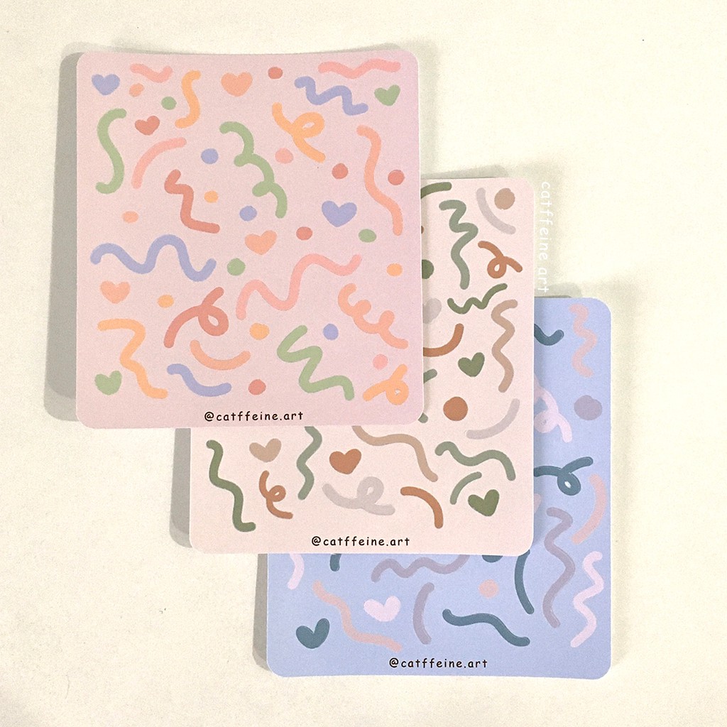 Sticker hoa giấy theo màu pastel