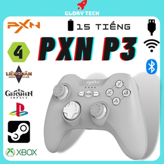 Tay cầm chơi game pxn-p3 không dây rung mạnh cò nẩy , 3 chế độ chơi game pc| windows| nitendo switch| ps3 ios| android