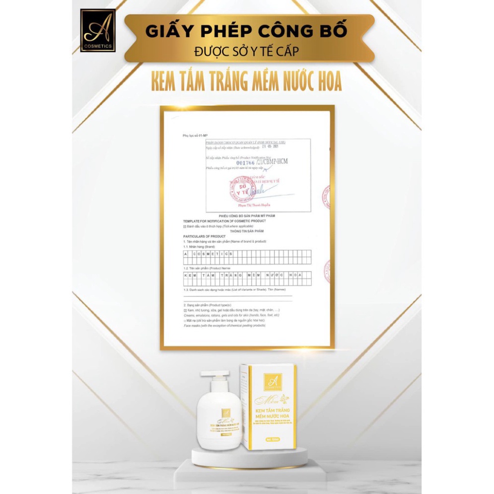 [GIÁ RẺ CHẤT LƯỢNG] [ CHÍNH HÃNG ] Kem tắm trắng mềm nước hoa - Giúp làm trắng da cấp tốc hiệu quả sau 1 lần sử dụng đầu | BigBuy360 - bigbuy360.vn