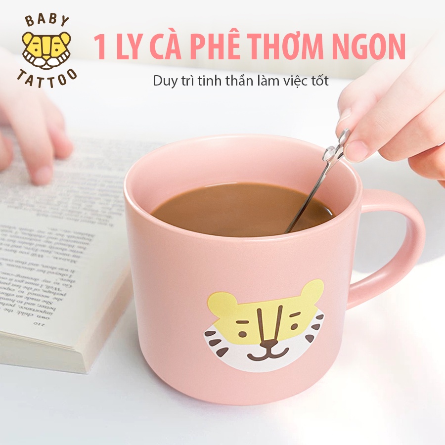 Ly Sứ, Ly Cà Phê, Ly Uống Nước Hình Con Hổ Dễ Thương BABY TATTOO