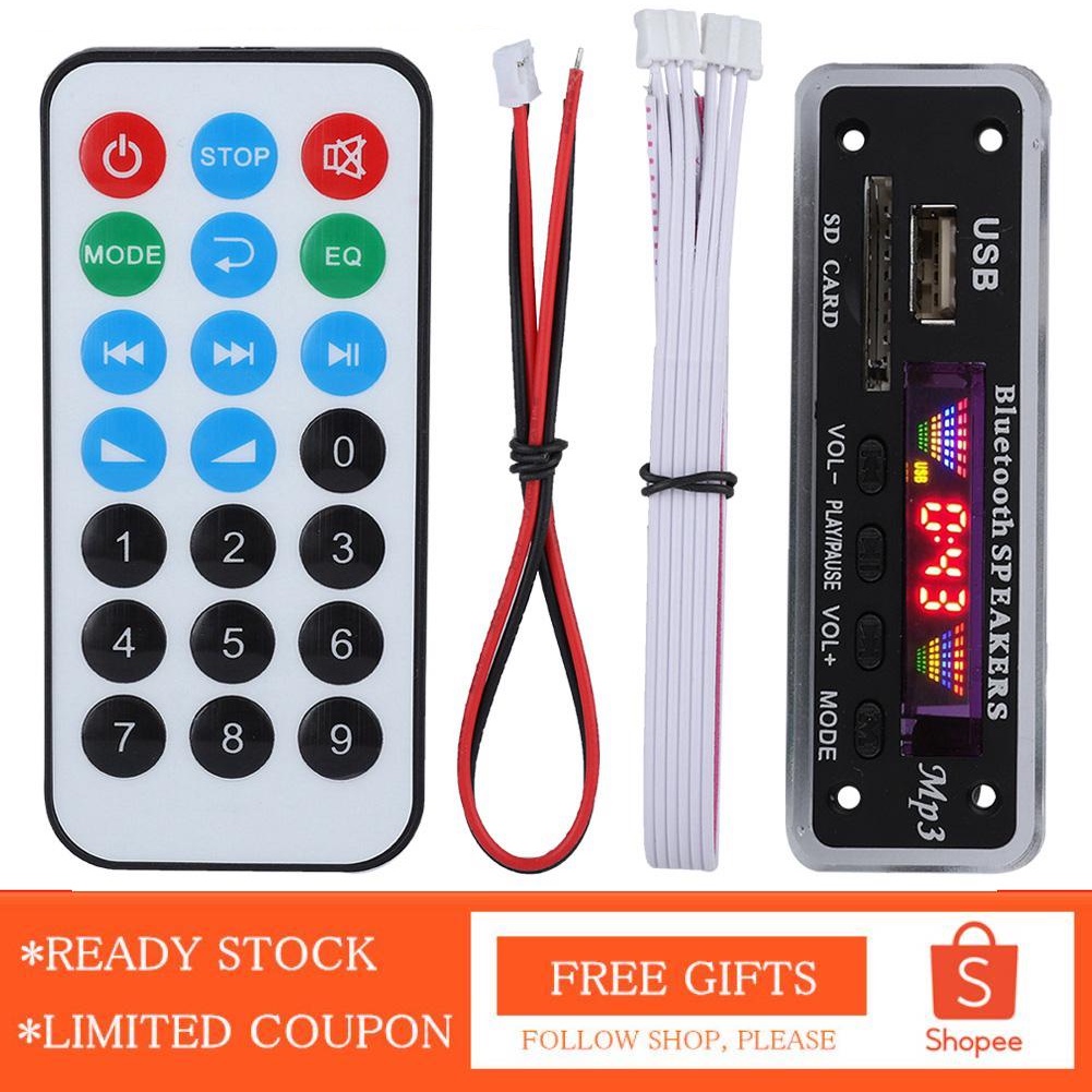 Bo mạch giải mã âm thanh Bluetooth sdm01bt + u-dx MP3 FM 4 màu