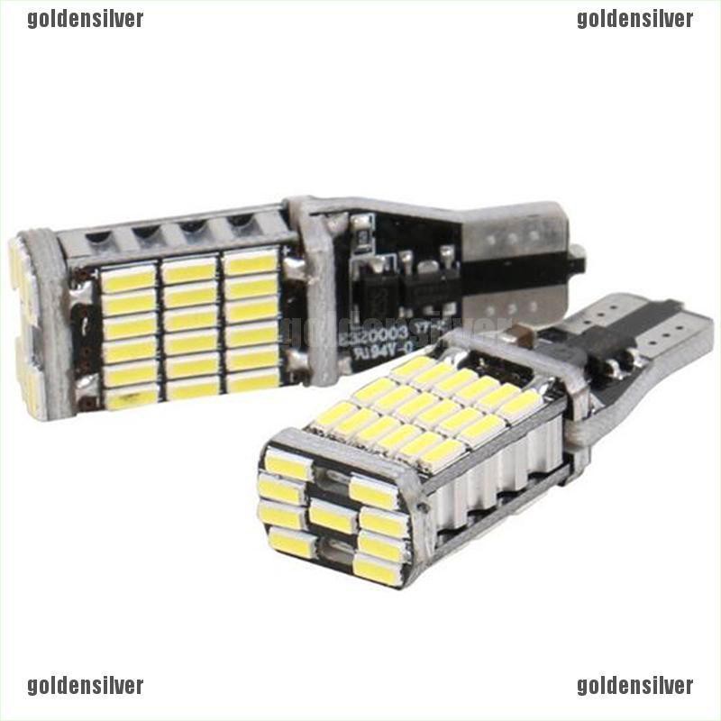 Đèn LED 2X T15 W16W 45 SMD 4014 Ánh Sáng Trắng 6000K Chất Lượng Cao Cho Xe Hơi