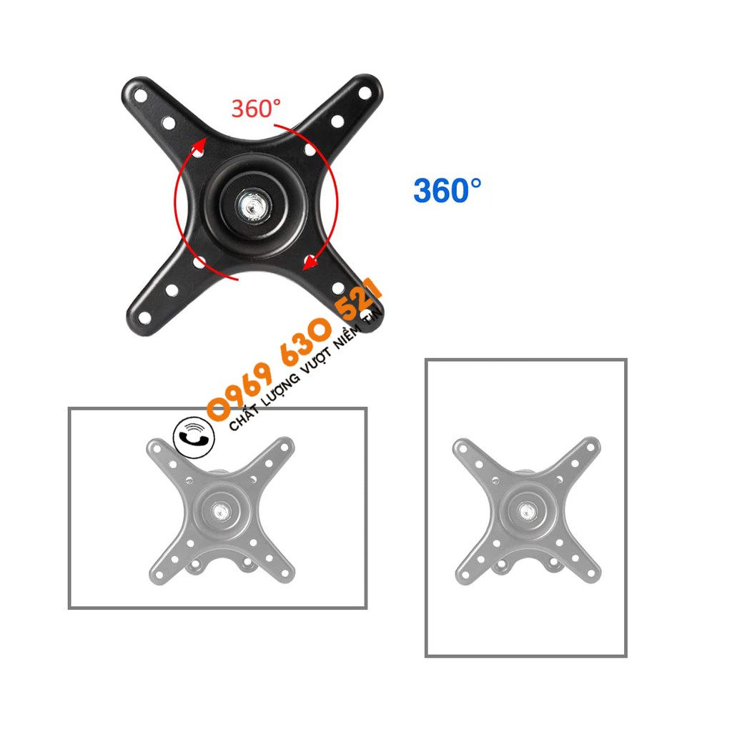 Giá Treo Màn Hình Máy Tính 17- 27 Inch ( Upto 32 Inch ) - Hợp Kim Nhôm 100% Các Chi Tiết