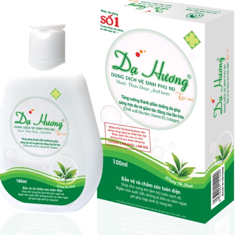 DẠ HƯƠNG TƯƠI MỚI - DUNG DỊCH VỆ SINH PHỤ NỮ - CHAI 100 ML