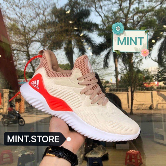 (Video cận cảnh) Giày thể thao sneaker alphabounce kem cam