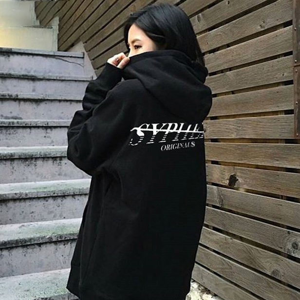 ARTANNIE Ready Stock- Các cặp đôi phụ nữ Nhật Bản retro graffiti in hip-hop Hàn Quốc kèm áo hoodie có đệm nhung | BigBuy360 - bigbuy360.vn