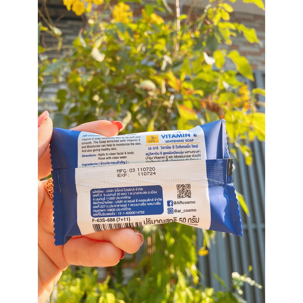 Xà bông Vitamin E làm trắng da