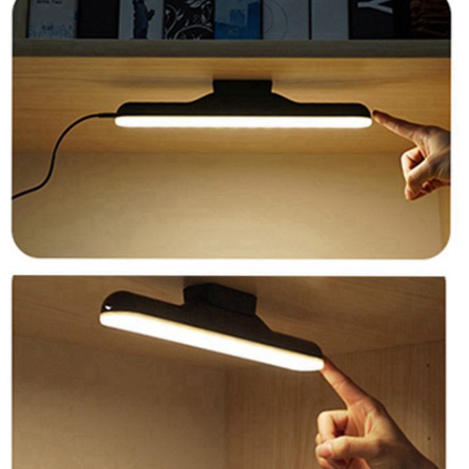 Đèn Led Tích Điện 1800mAh Đèn Led Cảm Ứng Điểm Chạm Thông Minh Sạc USB Dán Tường Gắn Nam Châm Để Bàn Học Bàn Làm Việc -