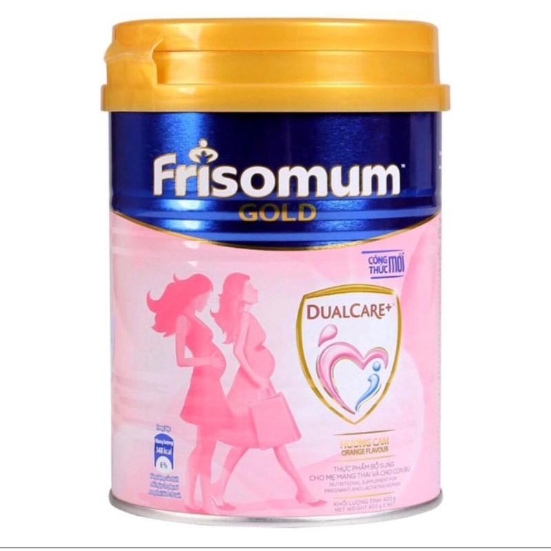 Combo 2 lon sữa bột Fiso Mom 400g( Hương vani) (tặng 1 túi đi sinh như trên h thumbnail