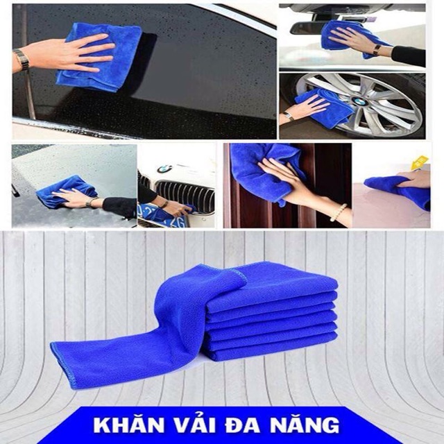Combo 3 khăn lau xe