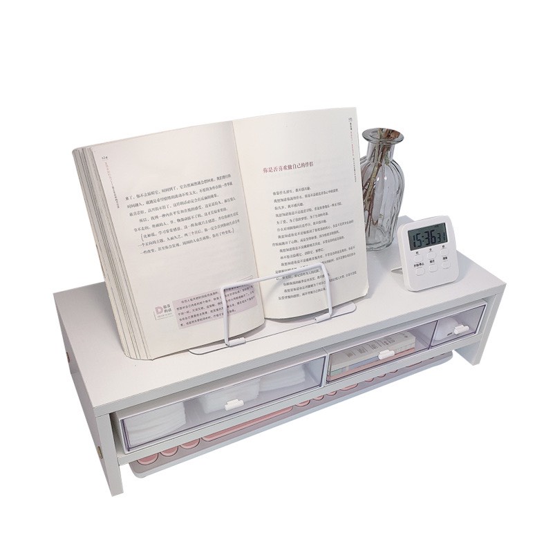 💫COMBO KỆ ĐA NĂNG - KỆ MÁY TÍNH ĐỂ BÀN LÀM VIỆC 💝 DECOR - LẮP GHÉP 💝 MÀU VÂN GỖ 🌈