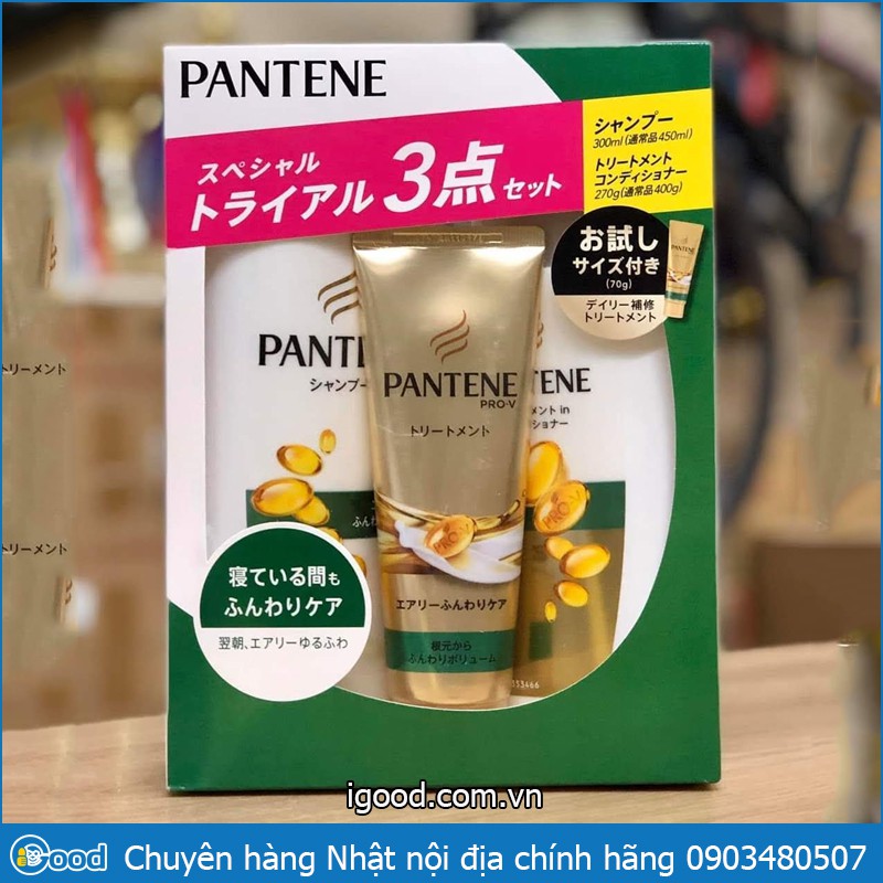 Bộ dầu gội xả Pantene set 3 Nhật Bản (mẫu mới)