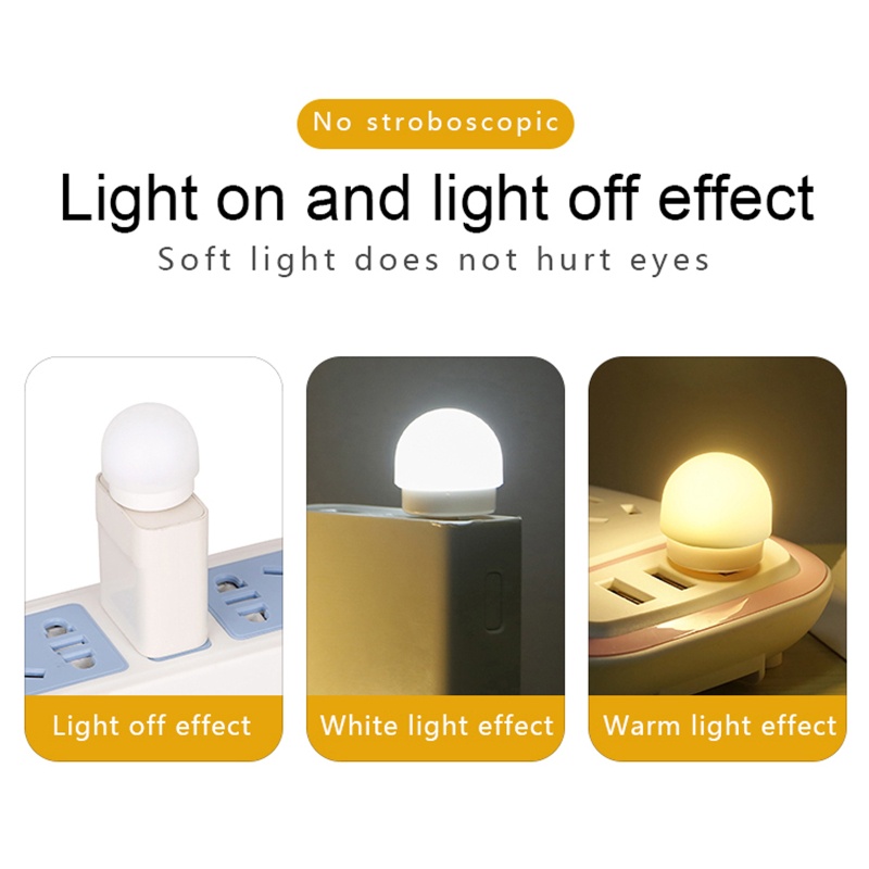 Đèn LED Đọc Sách Mini Hình Tròn Bảo Vệ Mắt Cổng USB Tiện Dụng