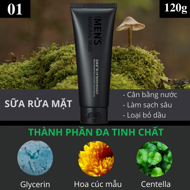 Bộ 3 sản phẩm chăm sóc da nam cao cấp Men's