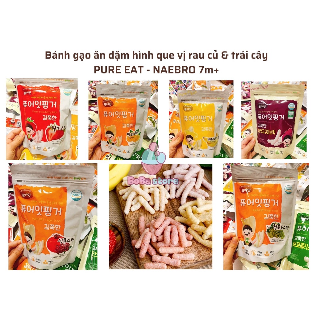 Bánh gạo hữu cơ ăn dặm NAEBRO cho bé - vị trái cây
