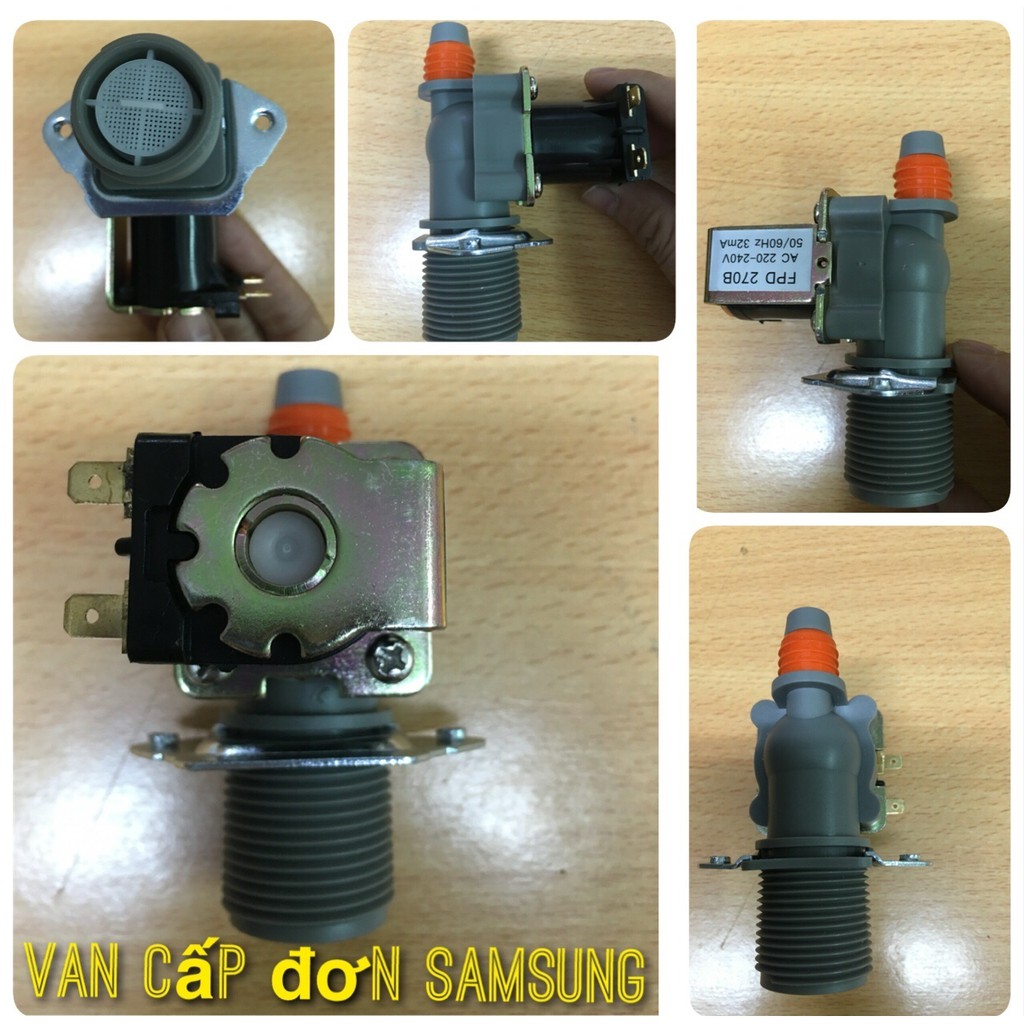 Van điện từ cấp nước máy giặt Samsung, Toshiba, Electrolux, LG, Deawoo, van cấp đa năng