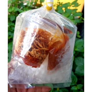 Bánh tráng vuông chấm sốt me chua ngọt cùng topping _ shop Thảo Tiên
