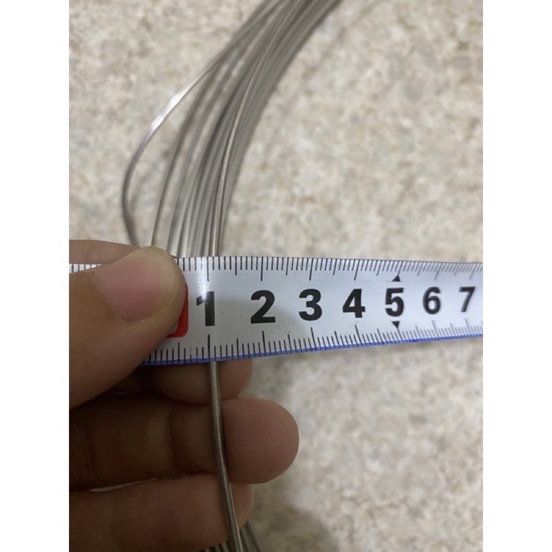 10 Mét dây inox 0,8 li; 1 li; 1,5li; 2 li; 2,5 li và 3 li sáng bóng