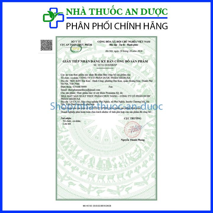 Vitamin Cho Mẹ Bầu Promama IQ- Hộp 30 viên bổ sung vitamin và dưỡng chất cần thiết cho phụn nữ mang thai