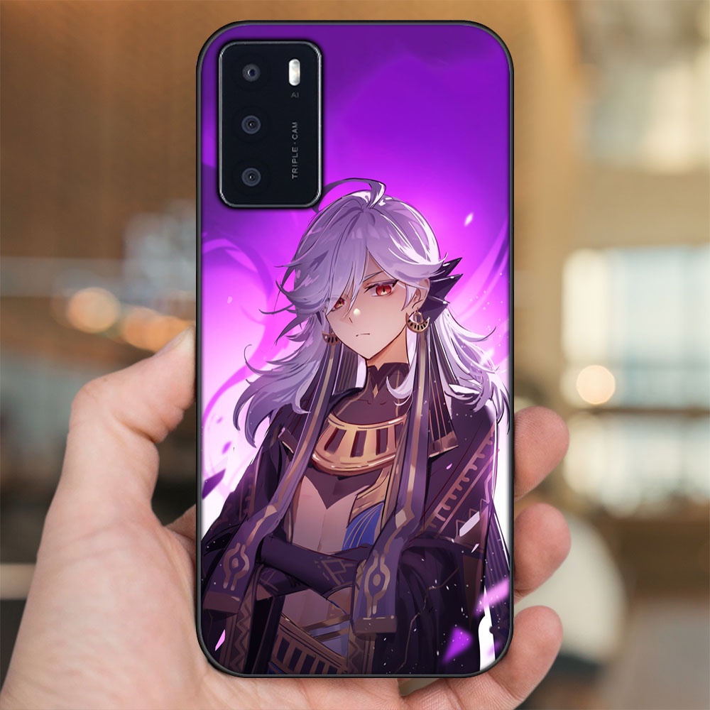 Ốp lưng Oppo A16 viền đen in hình Cyno Genshin Impact