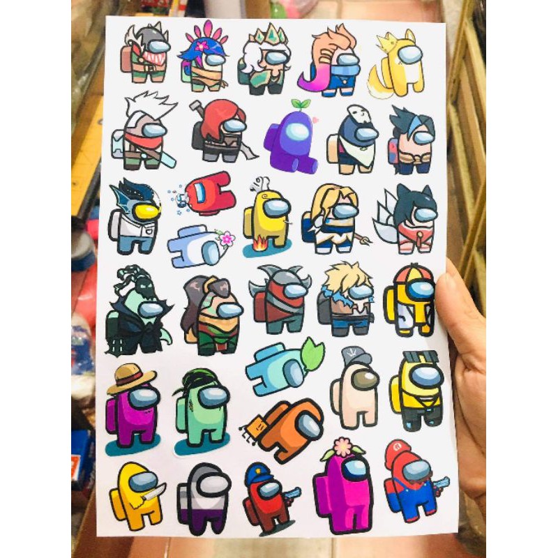 10-50 hình sticker among us decal