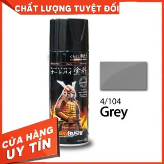 Samurai 104 - Sơn xịt Samurai màu xám 104, xịt trang trí xe máy và vật dụng khác..