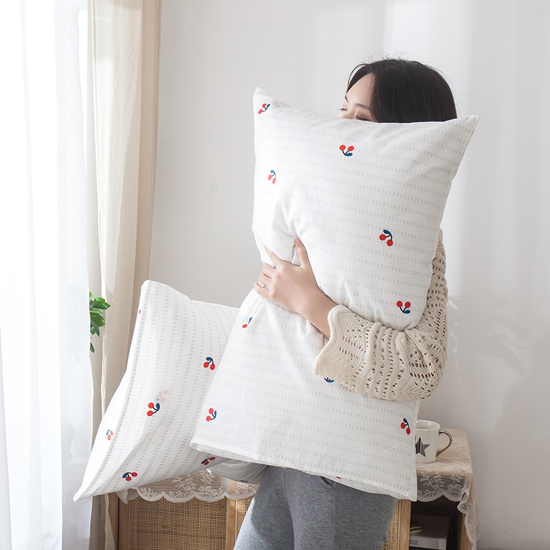 Bộ 2 Bao Gối 100% vỏ gối Cotton áo gối mềm Áo gối kẹo Có nhiều phong cách vỏ gối cho giấc ngủ  48 * 74cm/55 * 80cm