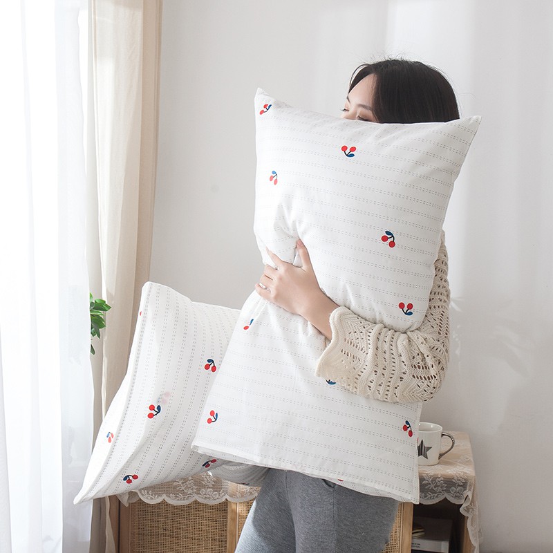 Vỏ gối kiểu phong bì cotton 100% lót bông size 48x74 cm chất lượng cao | BigBuy360 - bigbuy360.vn