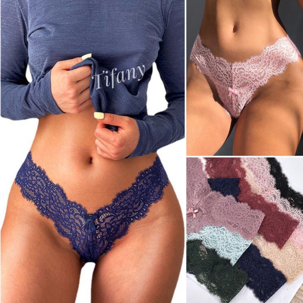 Quần lót ren lọt khe chữ Y gợi cảm bảng màu pastel - QL064 -
