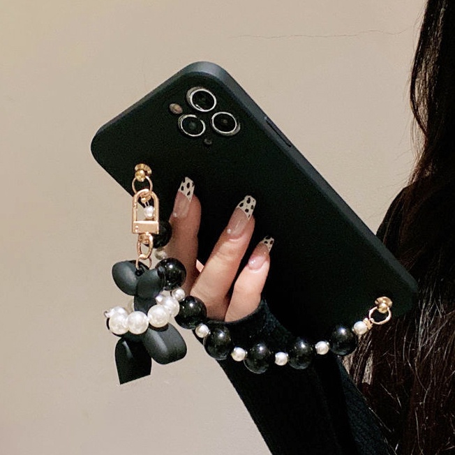 Ốp Điện Thoại Mềm Đính Ngọc Trai Cho Xiaomi Redmi 12C 10 10A 10C 9 9T 9A 8 8A 7 A1 Note 5 7 8 9S 9 10 10s 11 11s 12 Pro