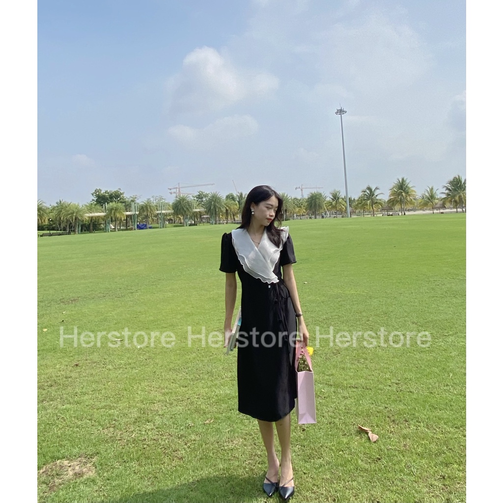 ĐẦM THIẾT KẾ CỔ BÈO XẺ TÀ -HERSTORE