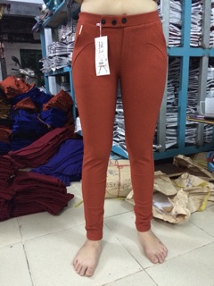 Quần cotton viền nhẹ túi