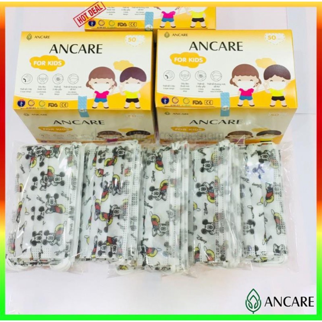 Khâu Trang Y Tế 4 Lớp Giấy Kháng Khuẩn Trẻ Em Hộp 50 Cái | BigBuy360 - bigbuy360.vn