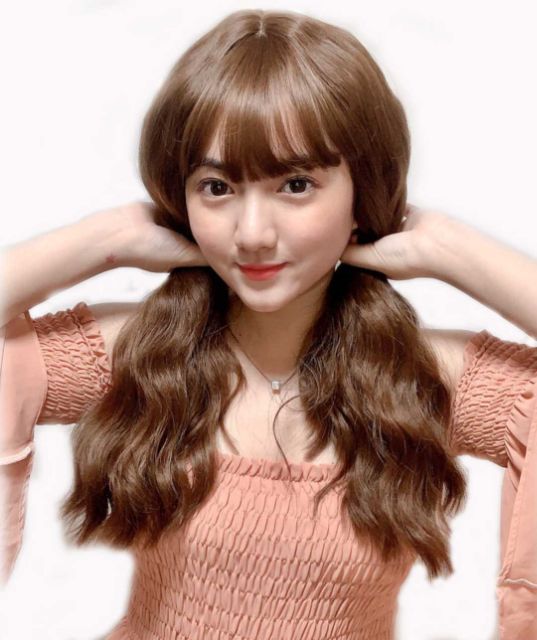 Tóc giả nữ hàn quốc ❤FREESHIP❤ Tóc giả nguyên đầu xù lửng, C8184, TẶNG KÈM LƯỚI TRÙM