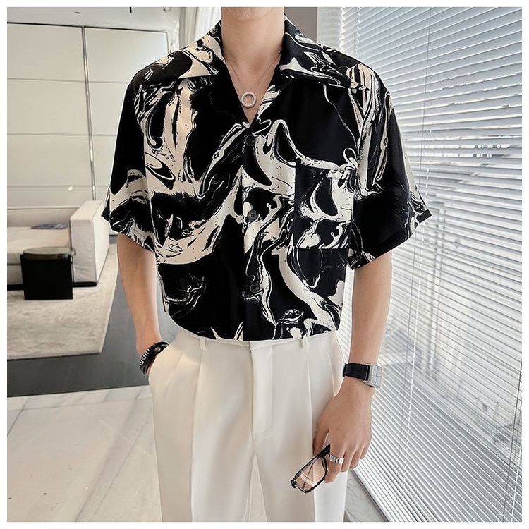 Áo Sơ Mi Nam Tay Ngắn In Hình Droopy Ruffian Cổ Điển