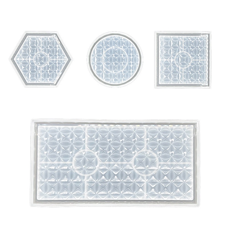 Khuôn Silicone Làm Đĩa Nhựa Resin Epoxy Độc Đáo Trang Trí Nhà Cửa / Văn Phòng