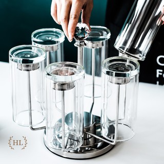 Úp cốc xoay 360 độ inox | giá inox xoay chuyên dụng úp ly cốc
