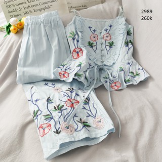 Set Thêu Hoa Nổi