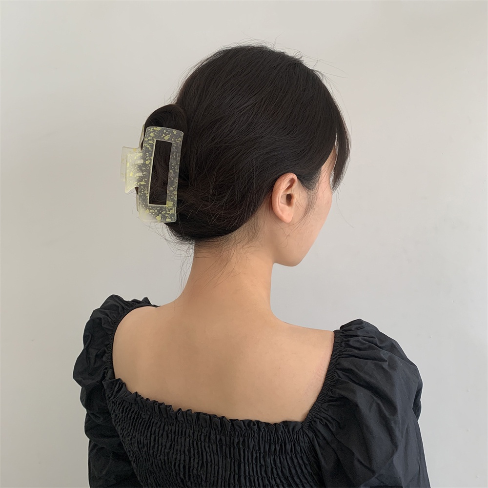 【sweet】Kẹp tóc trong suốt màu kẹo đơn giản dành cho nữ