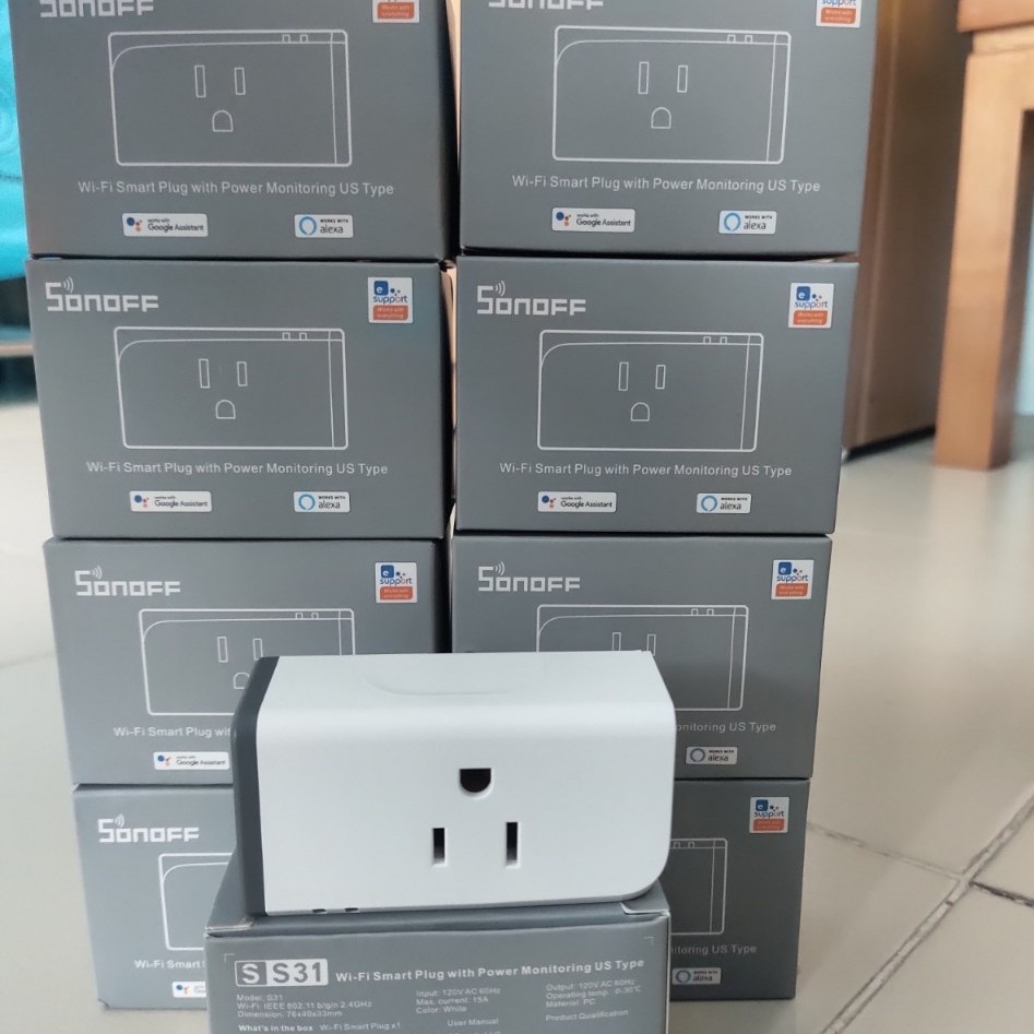 Ổ cắm Wifi Thông Minh  SONOFF S31 US 15A Đo điện năng tiêu thụ. App Ewelink