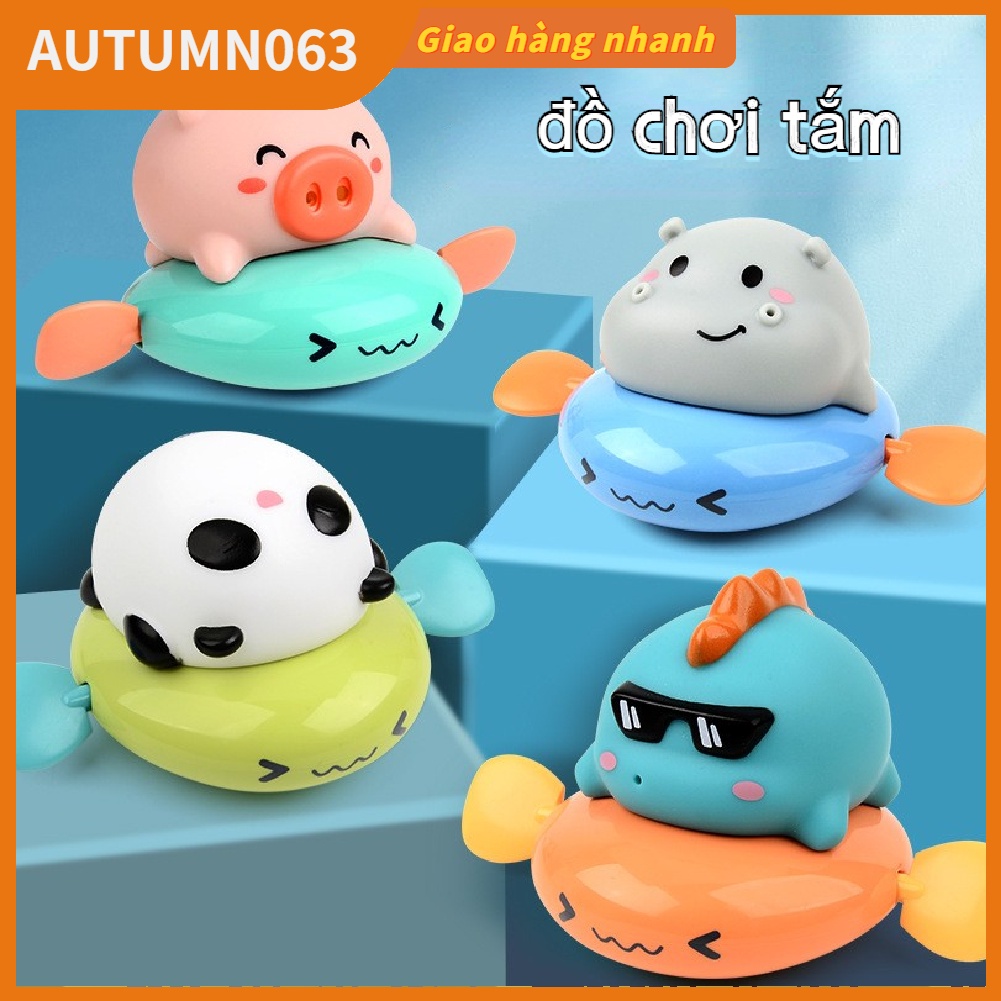Đồ chơi trong bồn tắm cho bé Wind Up Động vật bơi nổi Đồ chơi tắm bồn tắm thú vị Hồ bơi chơi cho bé trai bé gái Autumn063